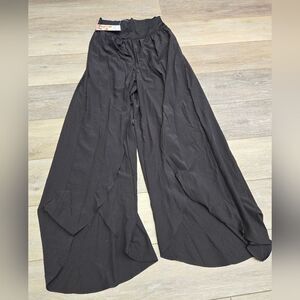 New Halara palazzo pants wide open leg slouchy comfy black size small